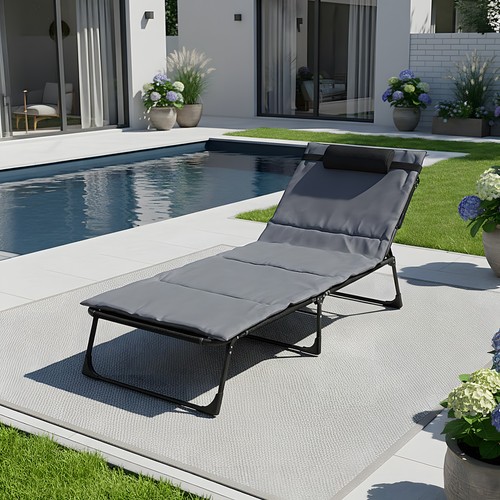 Sun lounger rattan garden - lounger,