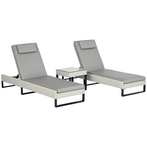 Outsunny rattan sun - outsunny, lounger