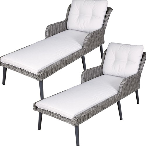 Pack grey rattan wicker - 2,