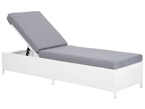 Sun lounger with cushion - lounger,
