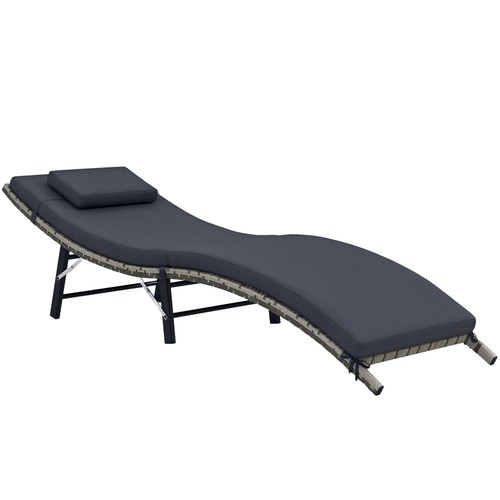 Outsunny folding rattan sun - folding,