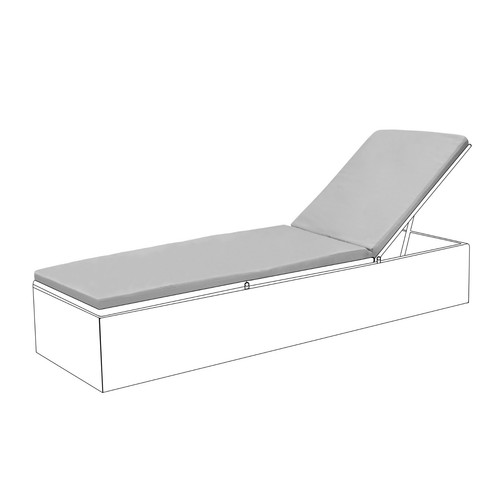 Grey outdoor rattan sun - grey,