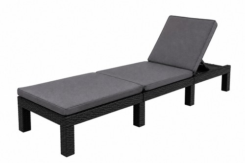 Outdoor rattan sun lounger - sun,