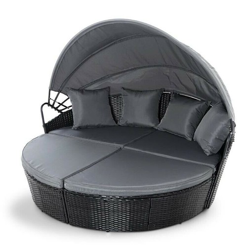 Rattan outdoor sun lounger - outdoor,