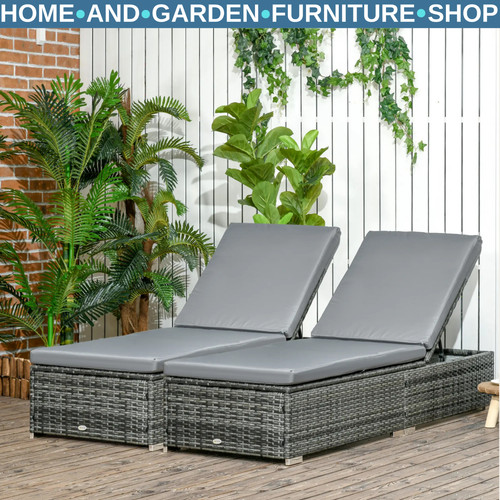 Set rattan sun loungers - set, 2