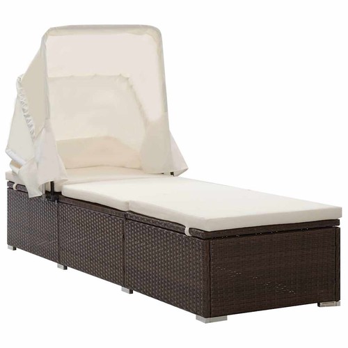 Sun lounger with canopy - canopy, and